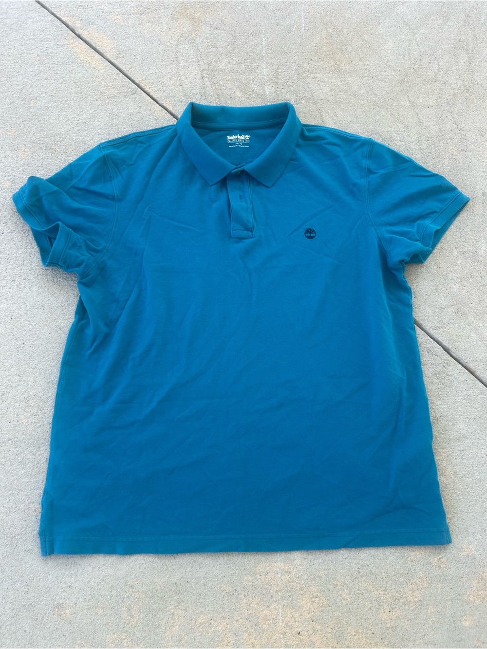 Timberland Men's Teal Blue Polo Shirt